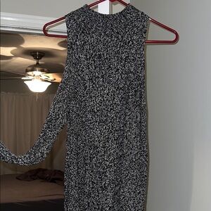 Express Monochrome Long Sleeve Dress